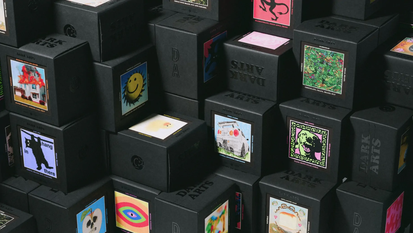 黑暗藝術咖啡包裝設計by NOT Wieden+Kennedy